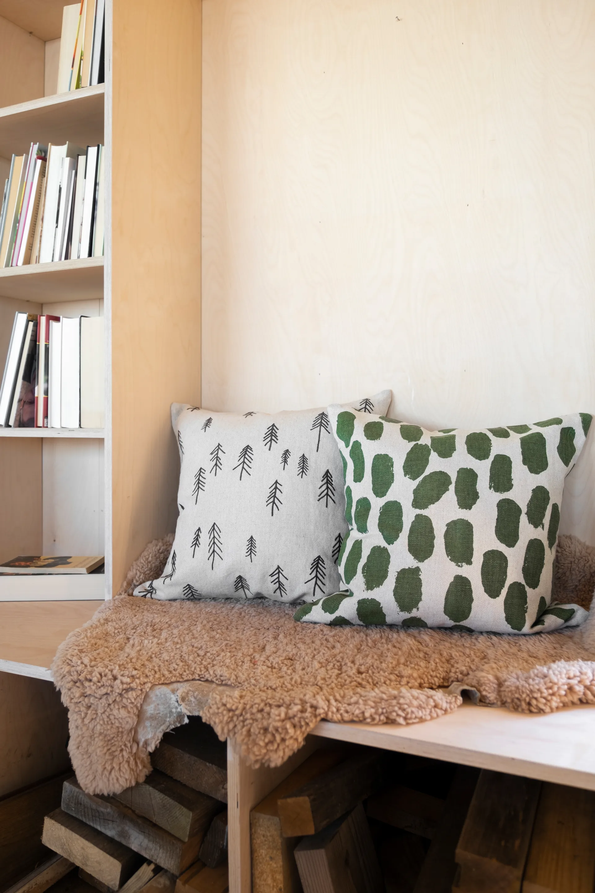 톨 베개커버 48x48 cm, Brown-nature Fine Little Day | 파인리틀데이