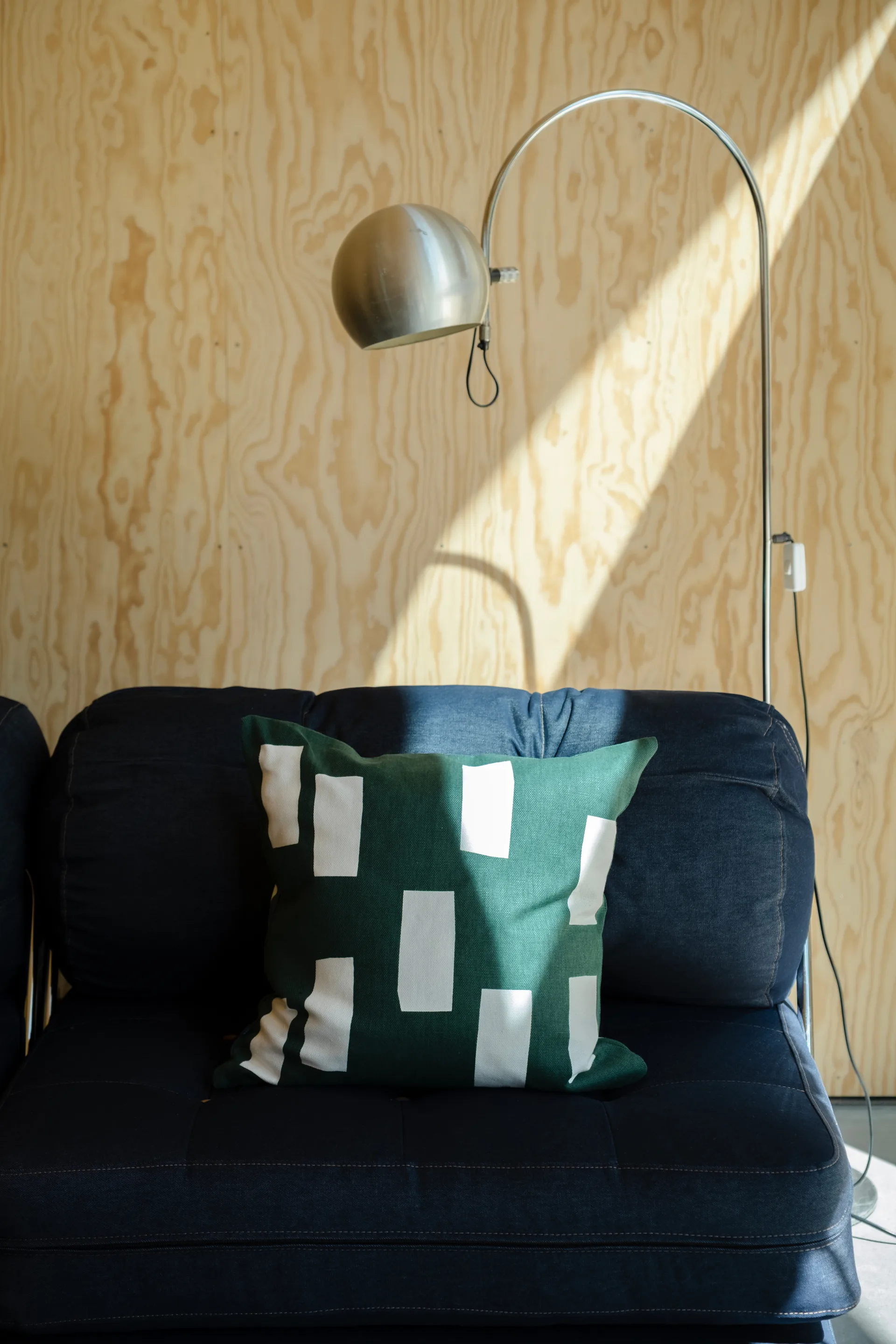 블록 쿠션 커버 48x48 cm, Green Fine Little Day | 파인리틀데이