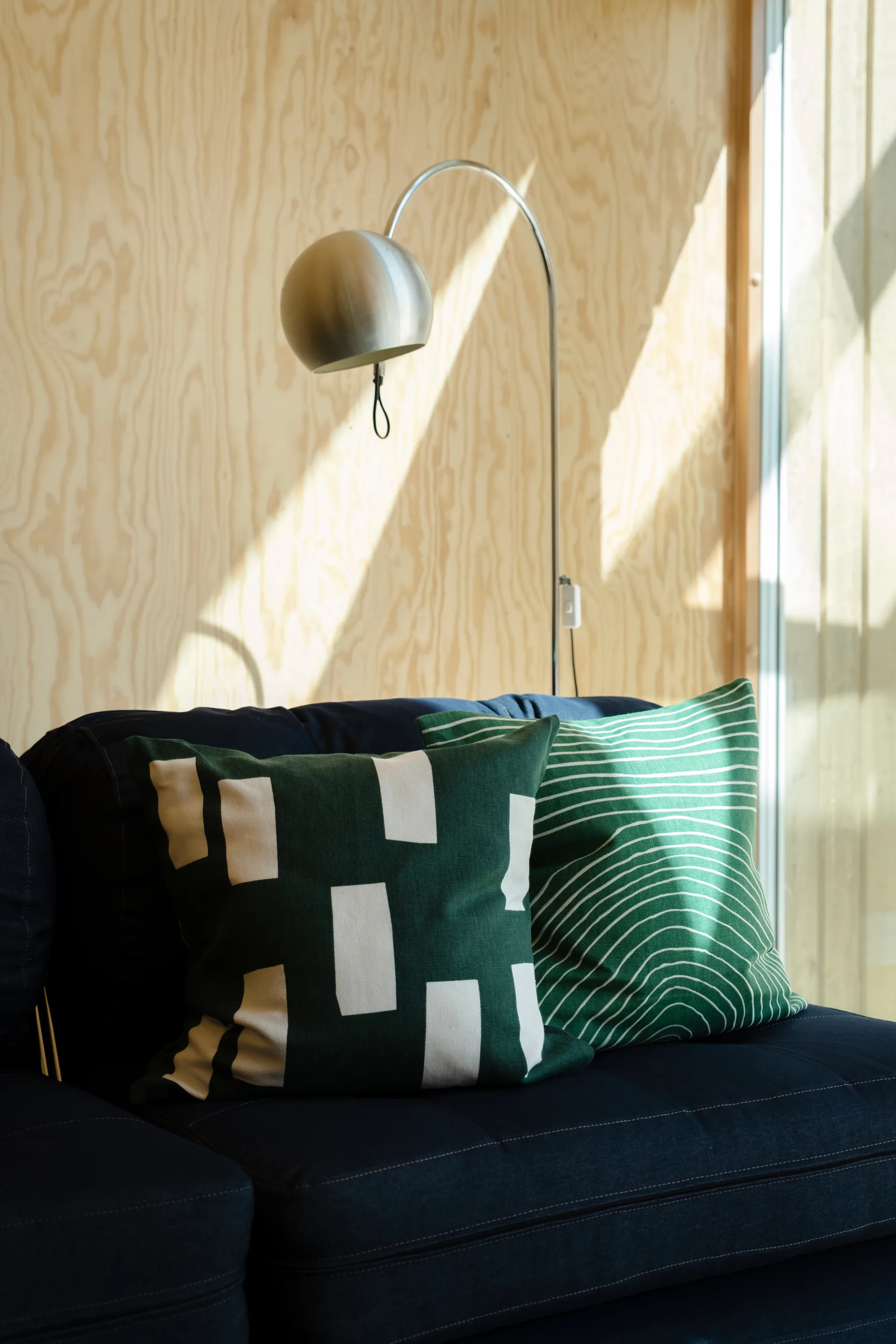 블록 쿠션 커버 48x48 cm, Green Fine Little Day | 파인리틀데이