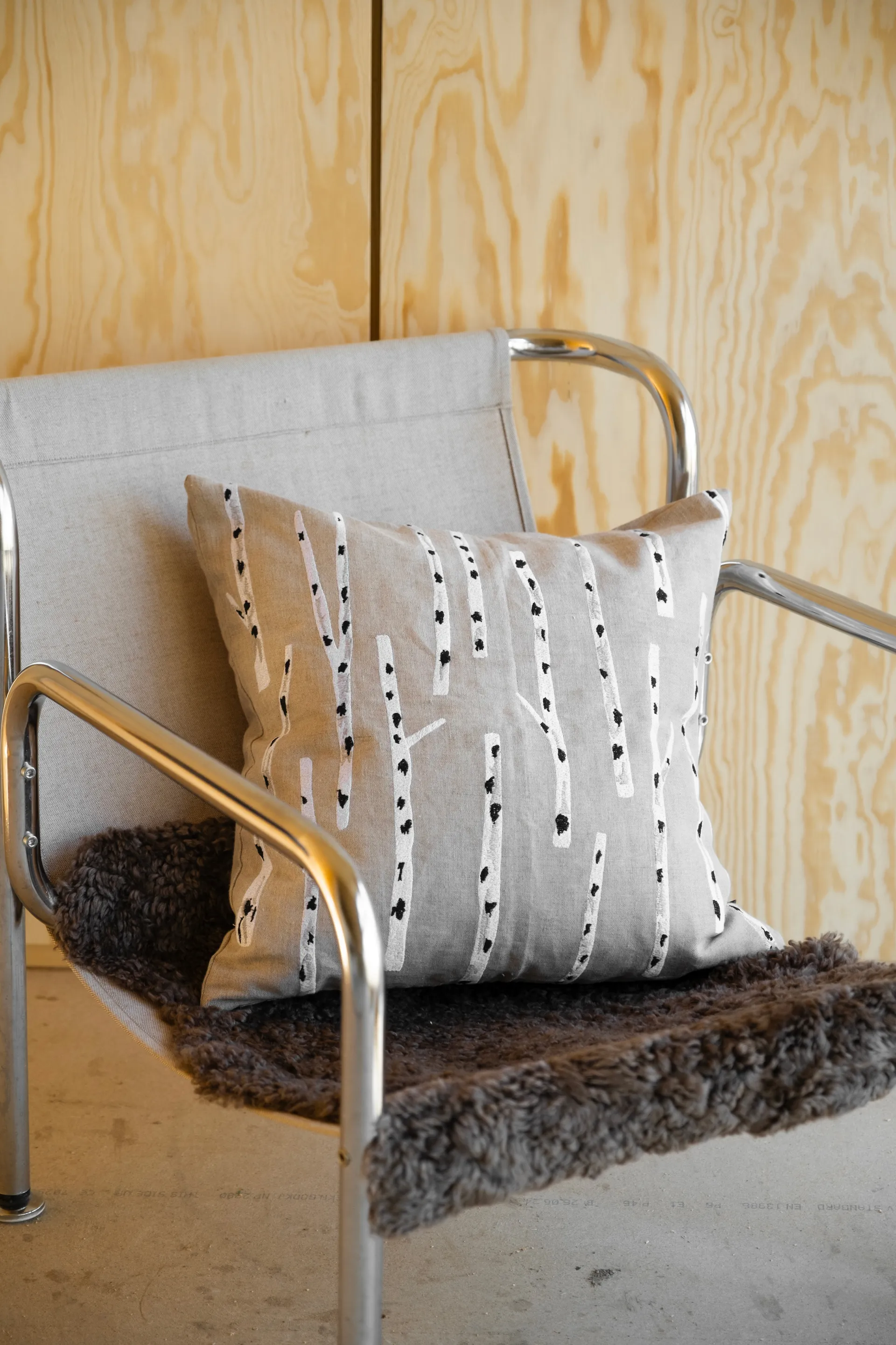 버치 쿠션 커버 48x48 cm, Natural Fine Little Day | 파인리틀데이