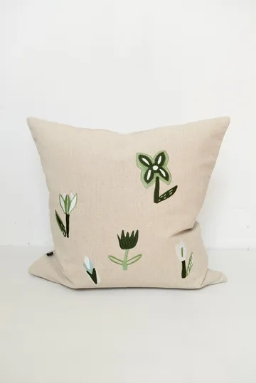 튤립 쿠션 커버 48x48 cm - Nature-Green - Fine Little Day | 파인리틀데이
