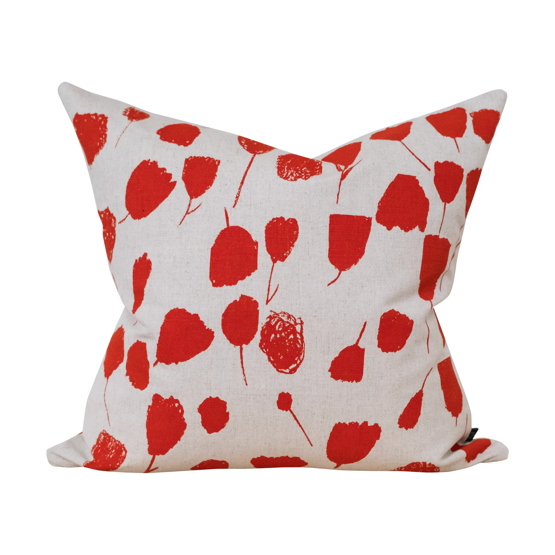 부케 쿠션 커버 48x48 cm, Nature-Poppy Red Fine Little Day | 파인리틀데이