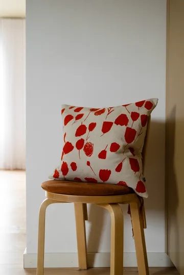 부케 쿠션 커버 48x48 cm - Nature-Poppy Red - Fine Little Day | 파인리틀데이