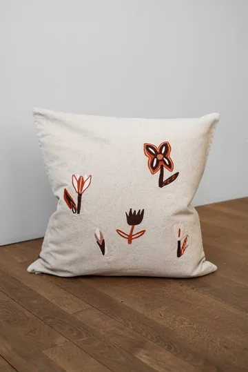 튤립 쿠션 커버 48x48 cm - Nature-Red - Fine Little Day | 파인리틀데이