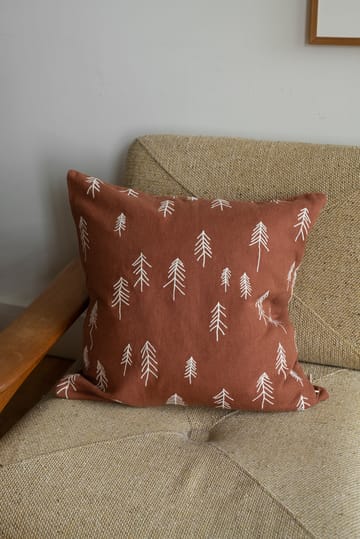 톨 베개커버 48x48 cm - Terracotta-white - Fine Little Day | 파인리틀데이