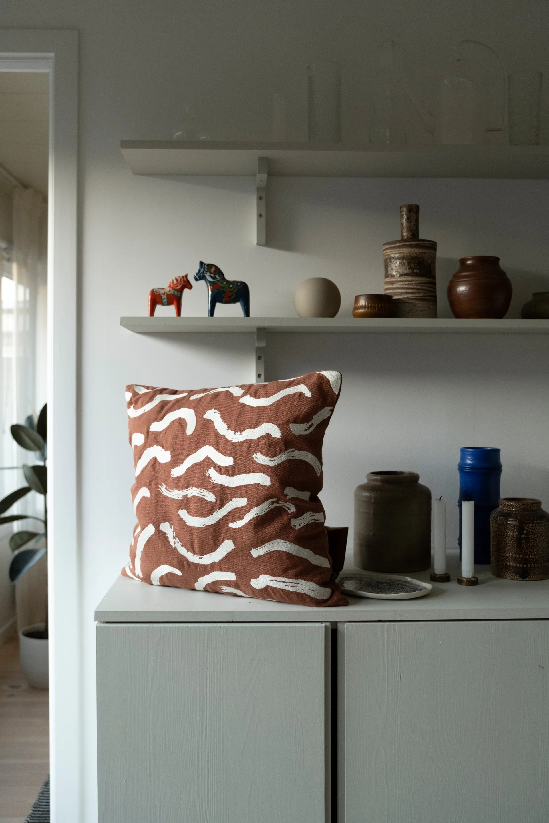 스팀 베개커버 48x48 cm, Terracotta Fine Little Day | 파인리틀데이