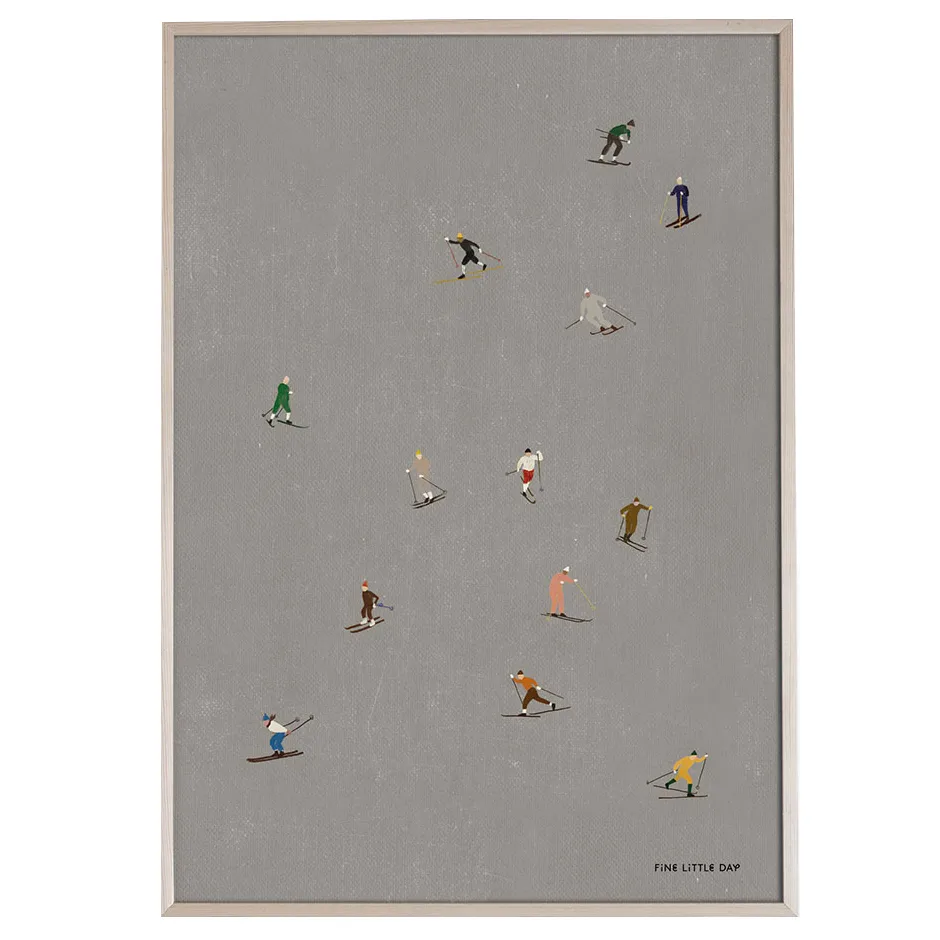 스키어스 포스터 50x70 cm, Grey Fine Little Day | 파인리틀데이