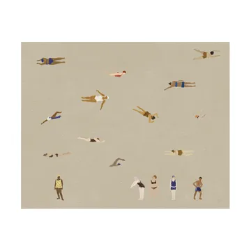 스위머스 포스터 - Beige, 40x50 cm - Fine Little Day | 파인리틀데이
