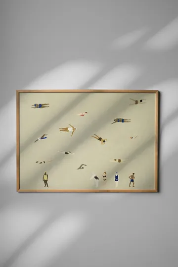 스위머스 포스터 - Beige, 50x70 cm - Fine Little Day | 파인리틀데이