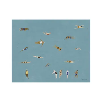 스위머스 포스터 - Blue, 40x50 cm - Fine Little Day | 파인리틀데이