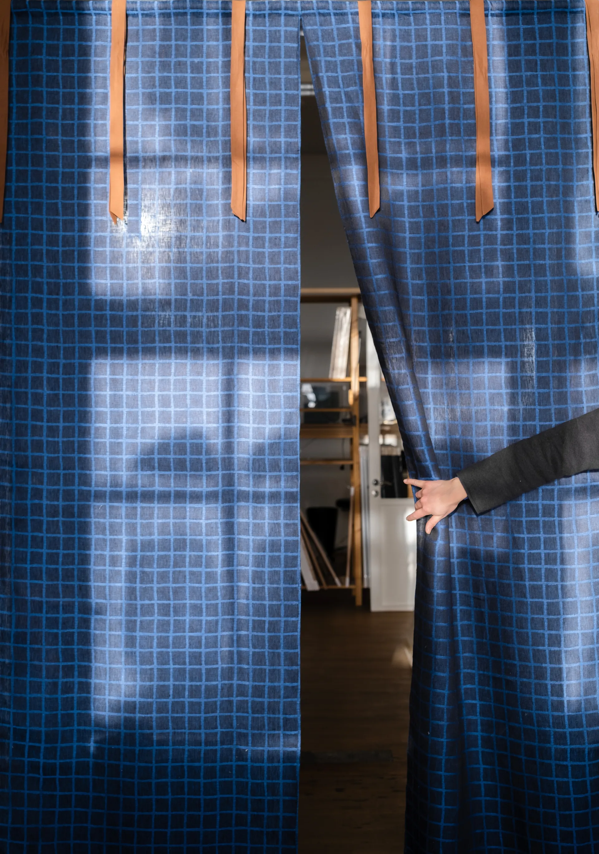 체크 패브릭, Blue-black Fine Little Day | 파인리틀데이