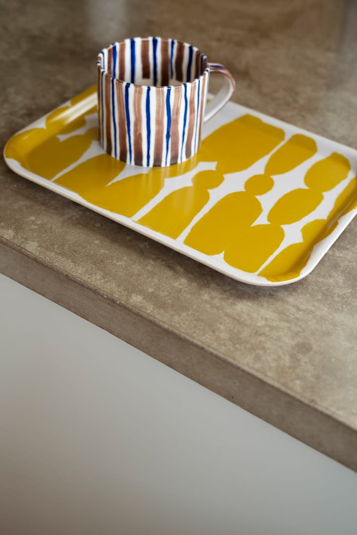 Bow 트레이 20x27 cm - Yellow-white - Fine Little Day | 파인리틀데이