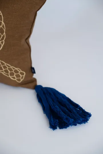 크노프 장식 쿠션 - Brown-gold-blue, 27x40 cm - Fine Little Day | 파인리틀데이
