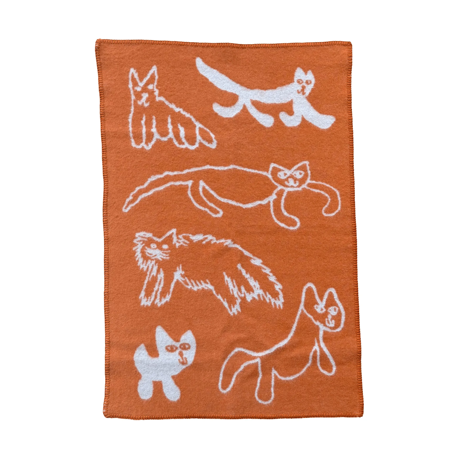Cats 울 스로우, Orange, 65x95 cm Fine Little Day | 파인리틀데이