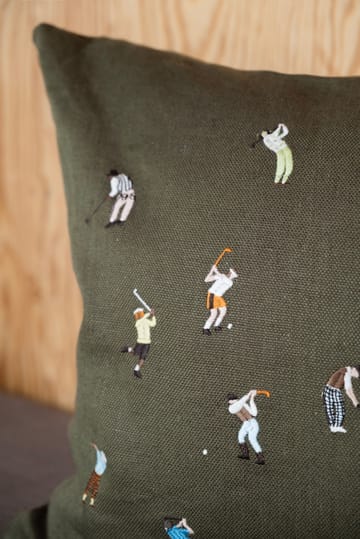 Golfers 베개커버 48x48 cm - Green - Fine Little Day | 파인리틀데이