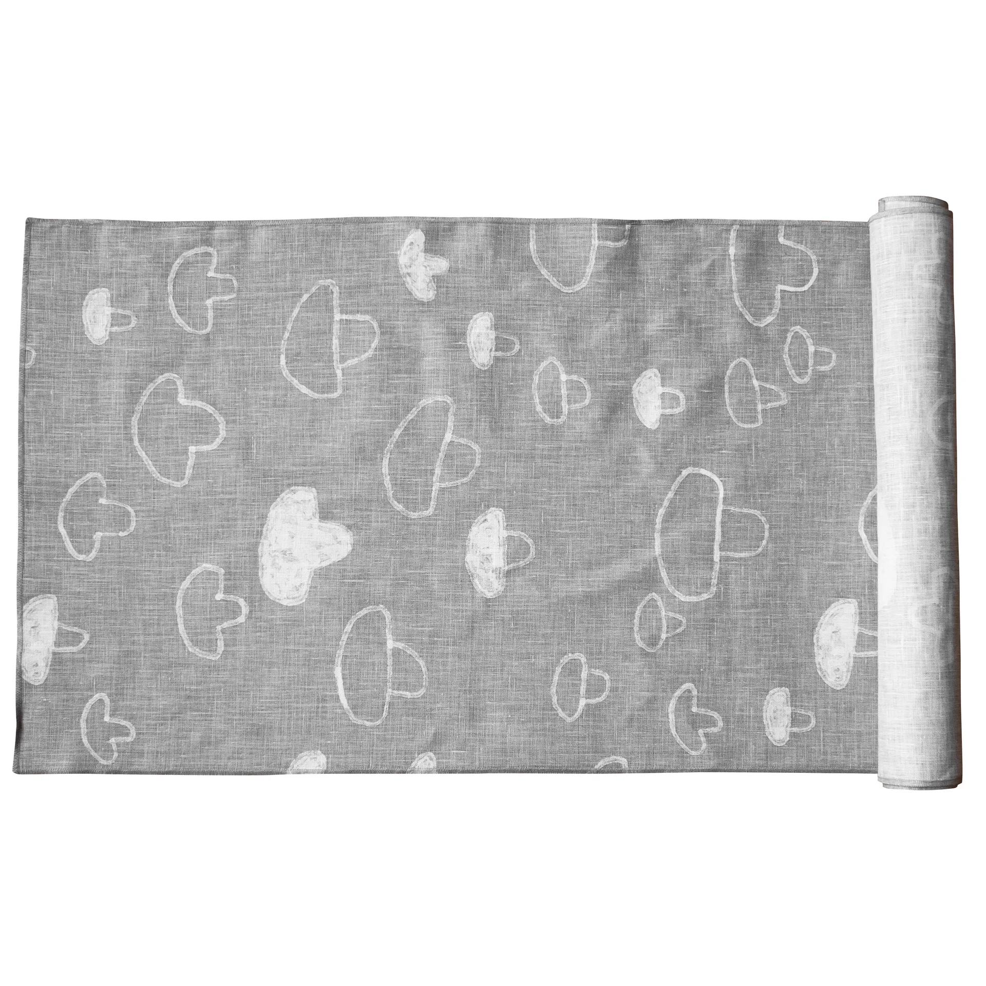 머쉬룸 테이블러너 리넨, grey Fine Little Day | 파인리틀데이