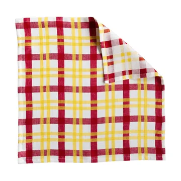 Grid 키친 타월 - Yellow, 58x58 cm - Fine Little Day | 파인리틀데이