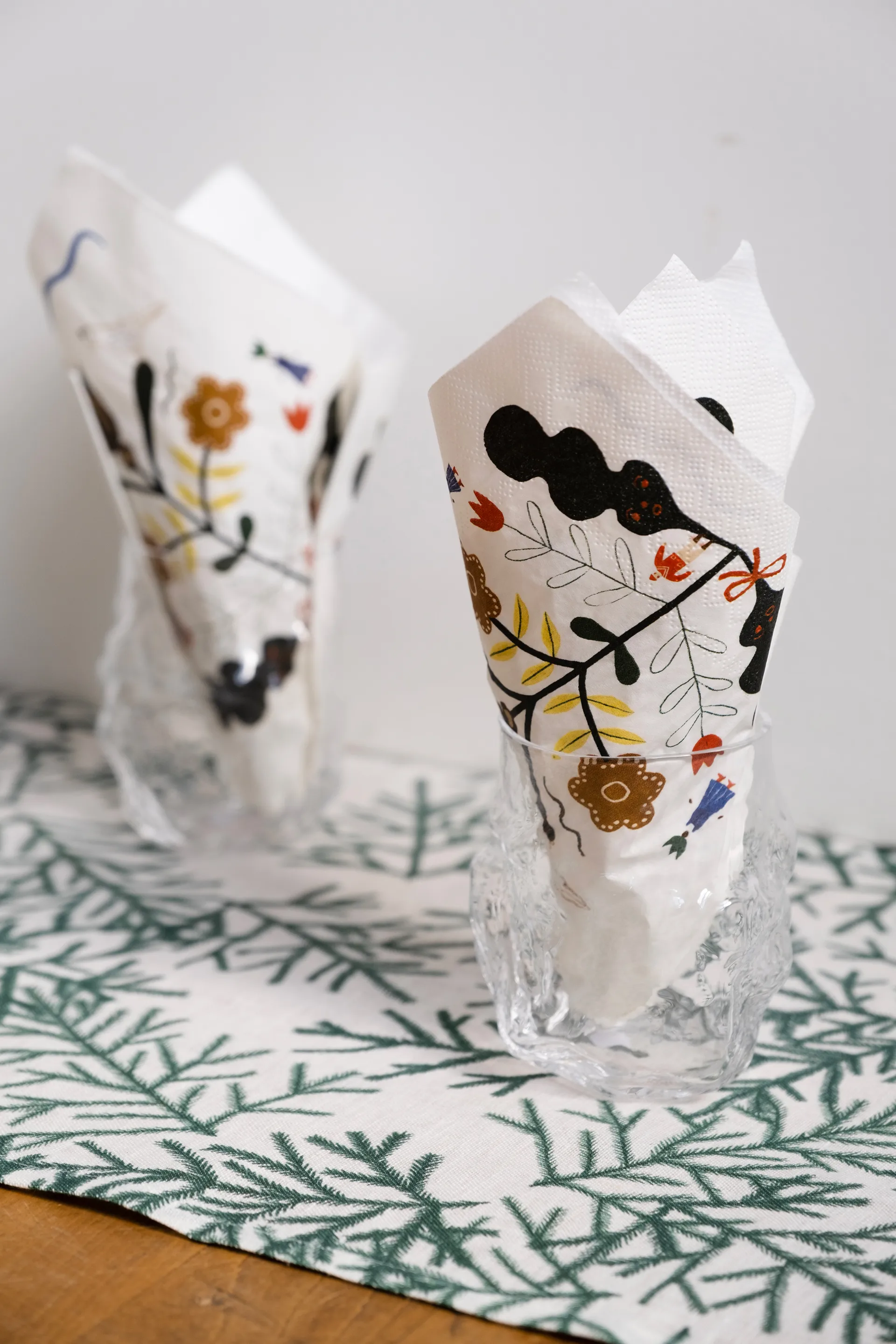 Kurbits 냅킨 33x33 cm 25개 세트, White-multi Fine Little Day | 파인리틀데이