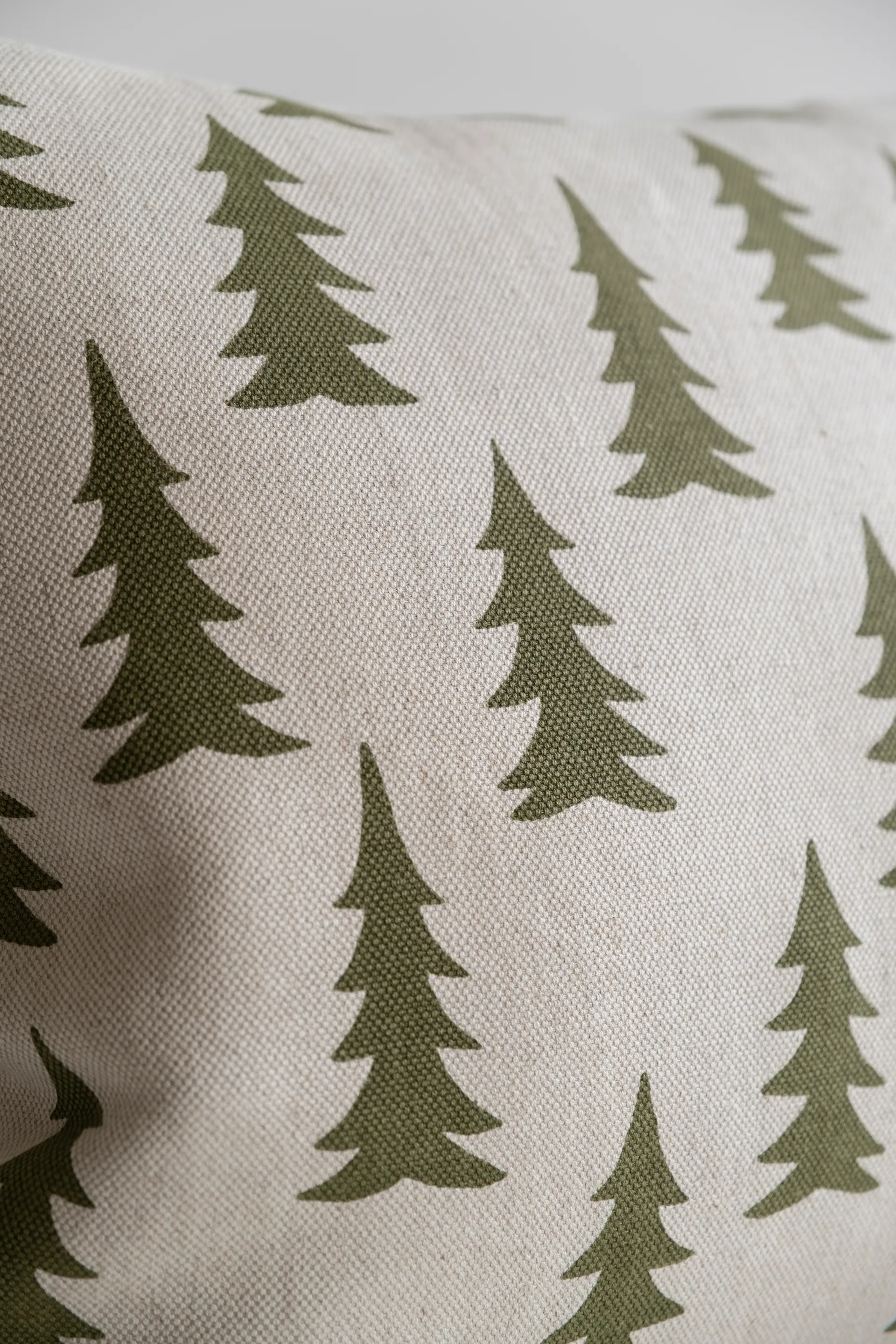 그랜 하프-리넨 쿠션 커버, Olive green Fine Little Day | 파인리틀데이