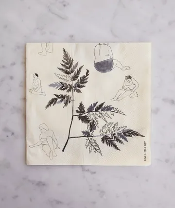 Saltholmen 냅킨 25 pack - Yellow-grey - Fine Little Day | 파인리틀데이