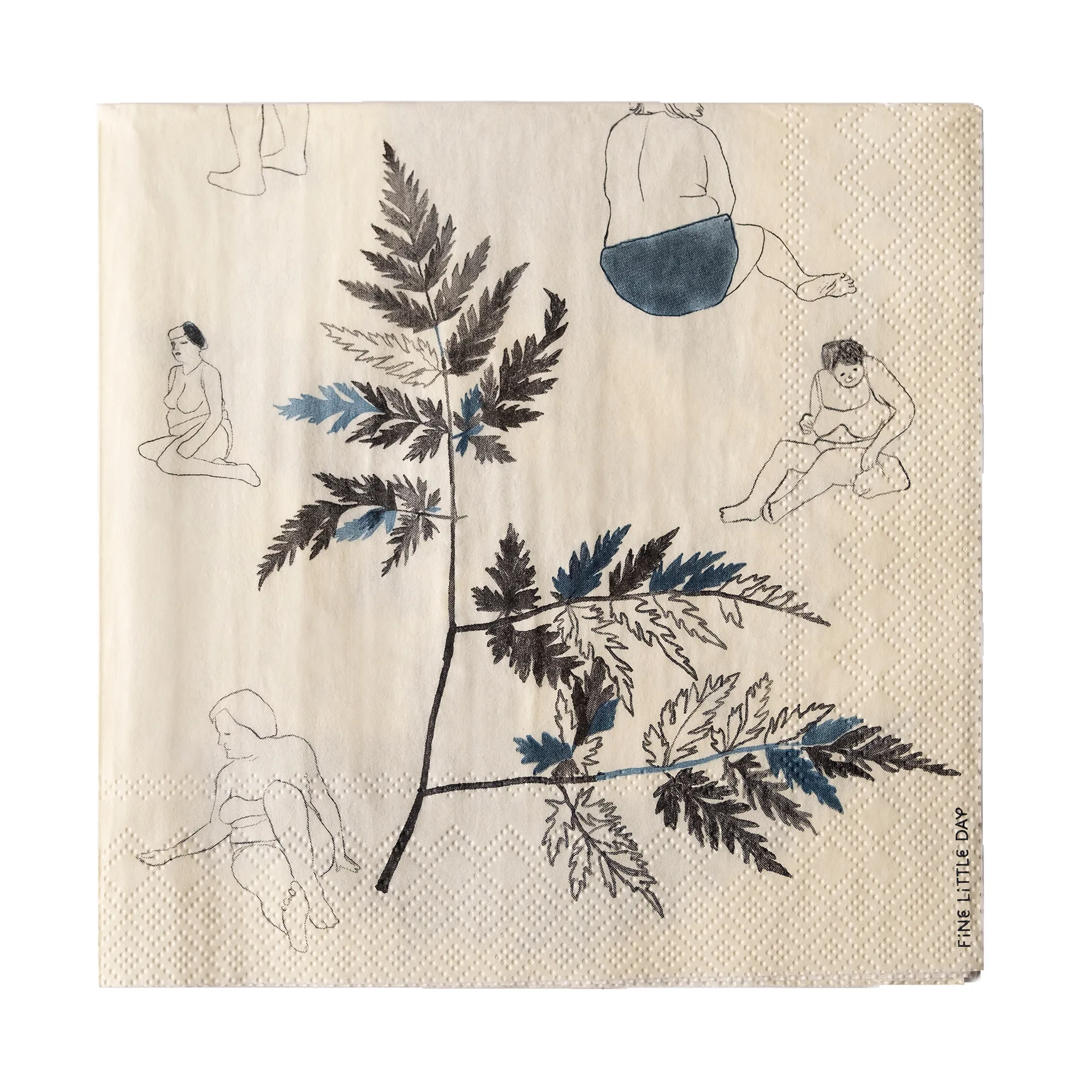 Saltholmen 냅킨 25 pack, Yellow-grey Fine Little Day | 파인리틀데이