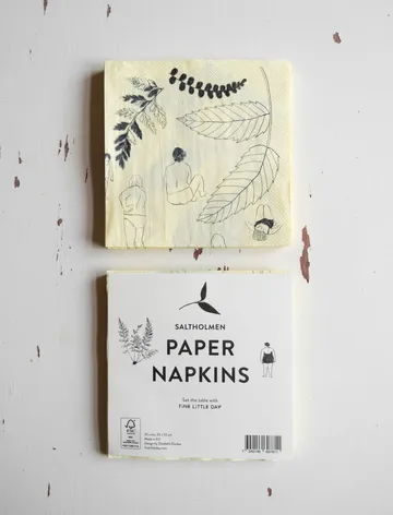 Saltholmen 냅킨 25 pack - Yellow-grey - Fine Little Day | 파인리틀데이