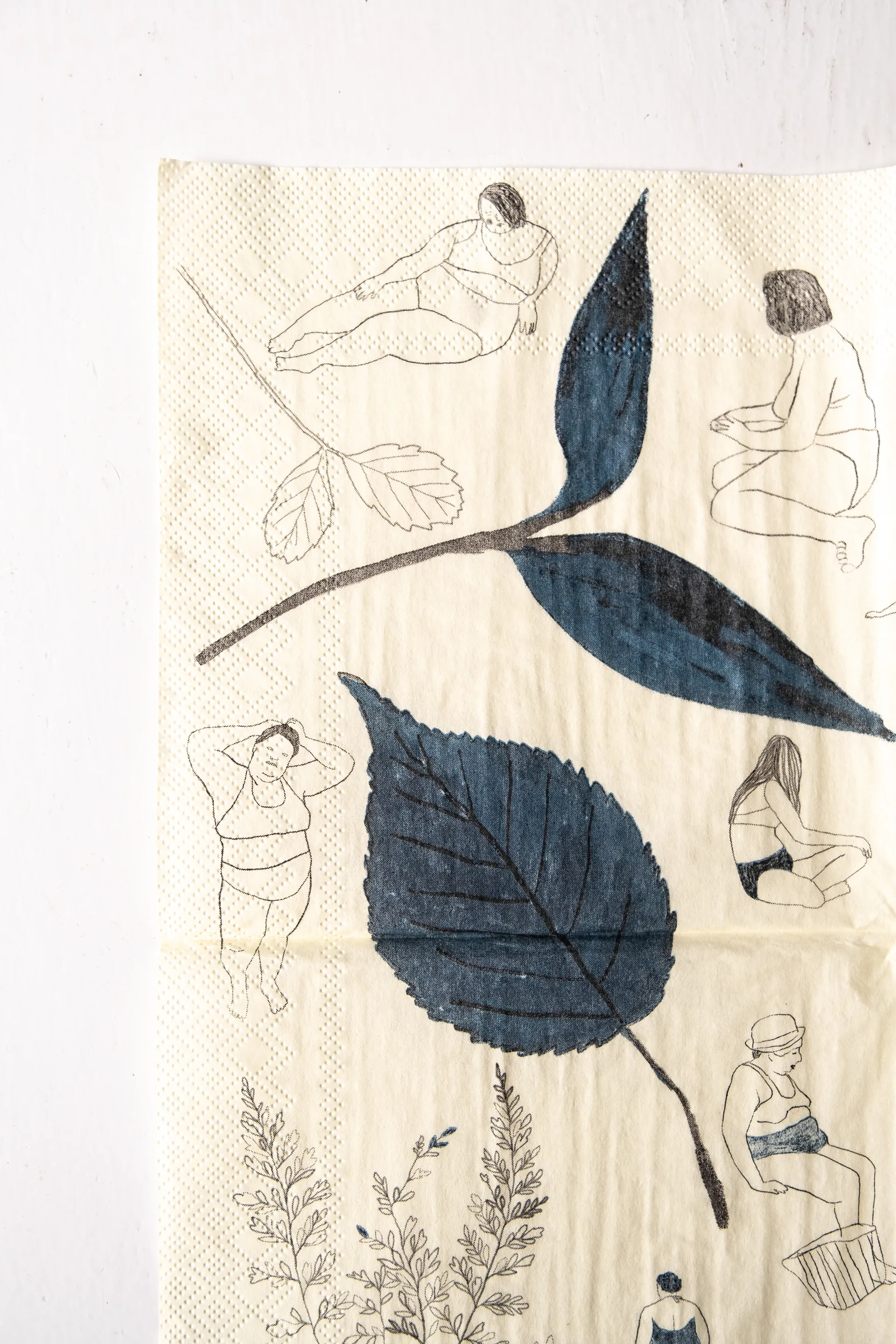 Saltholmen 냅킨 25 pack, Yellow-grey Fine Little Day | 파인리틀데이