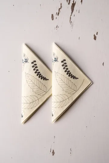 Saltholmen 냅킨 25 pack - Yellow-grey - Fine Little Day | 파인리틀데이