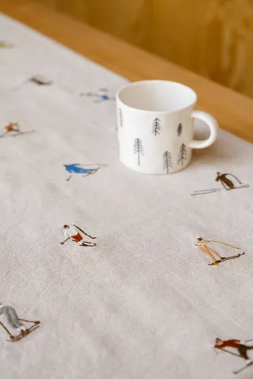 Skiers 테이블 러너 - Natural, 45x150 cm - Fine Little Day | 파인리틀데이