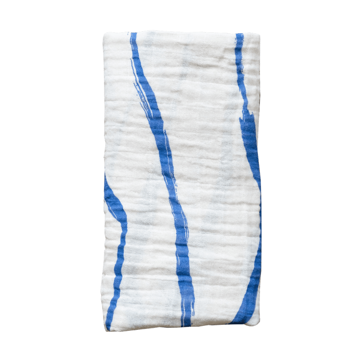 Våg muslin 스로우 120x120 cm - Blue - Fine Little Day | 파인리틀데이