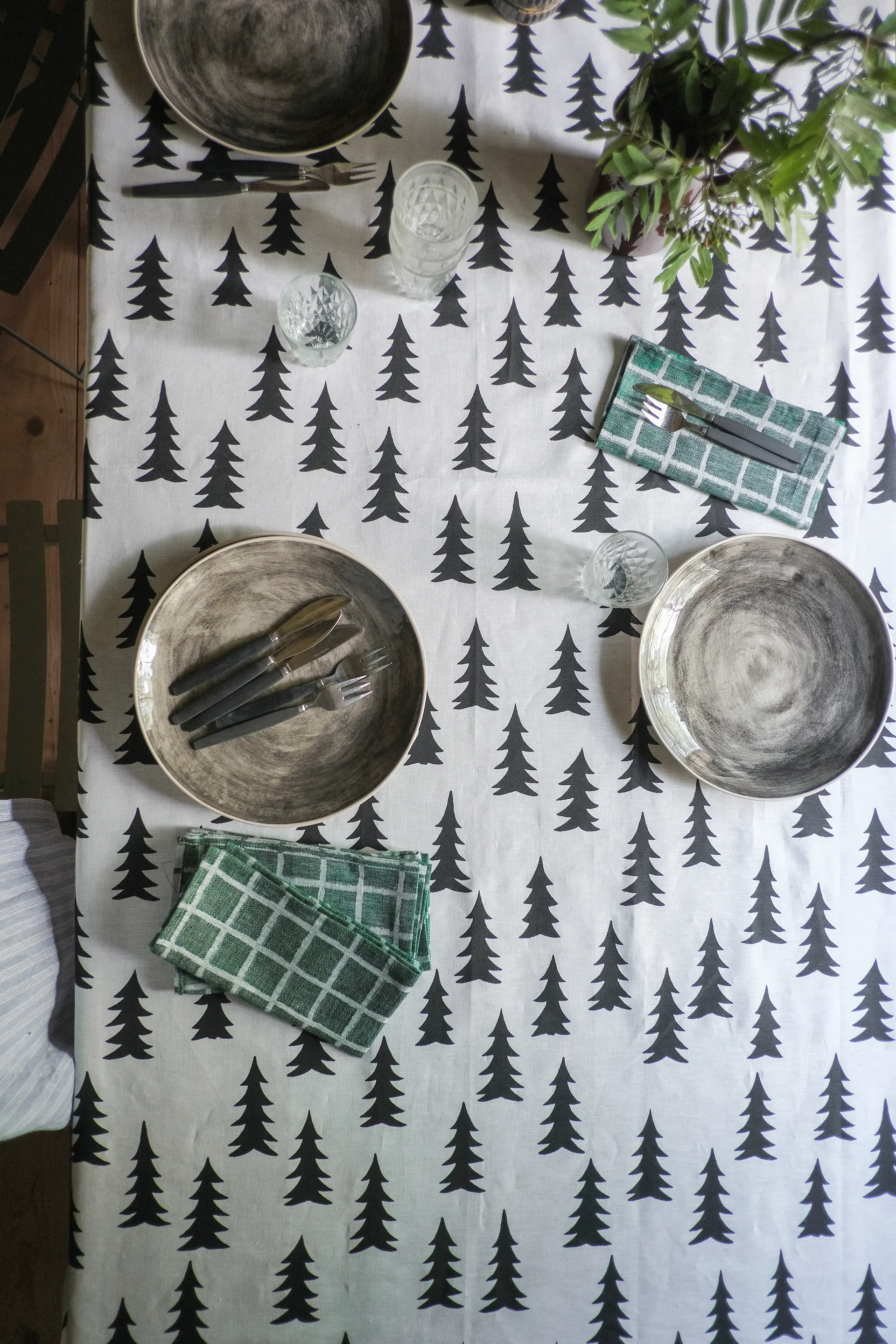 그랜 테이블 클로스, white-black Fine Little Day | 파인리틀데이