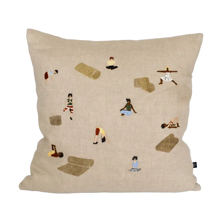 Yoga 쿠션 커버 - Natural, 45x45 cm - Fine Little Day | 파인리틀데이