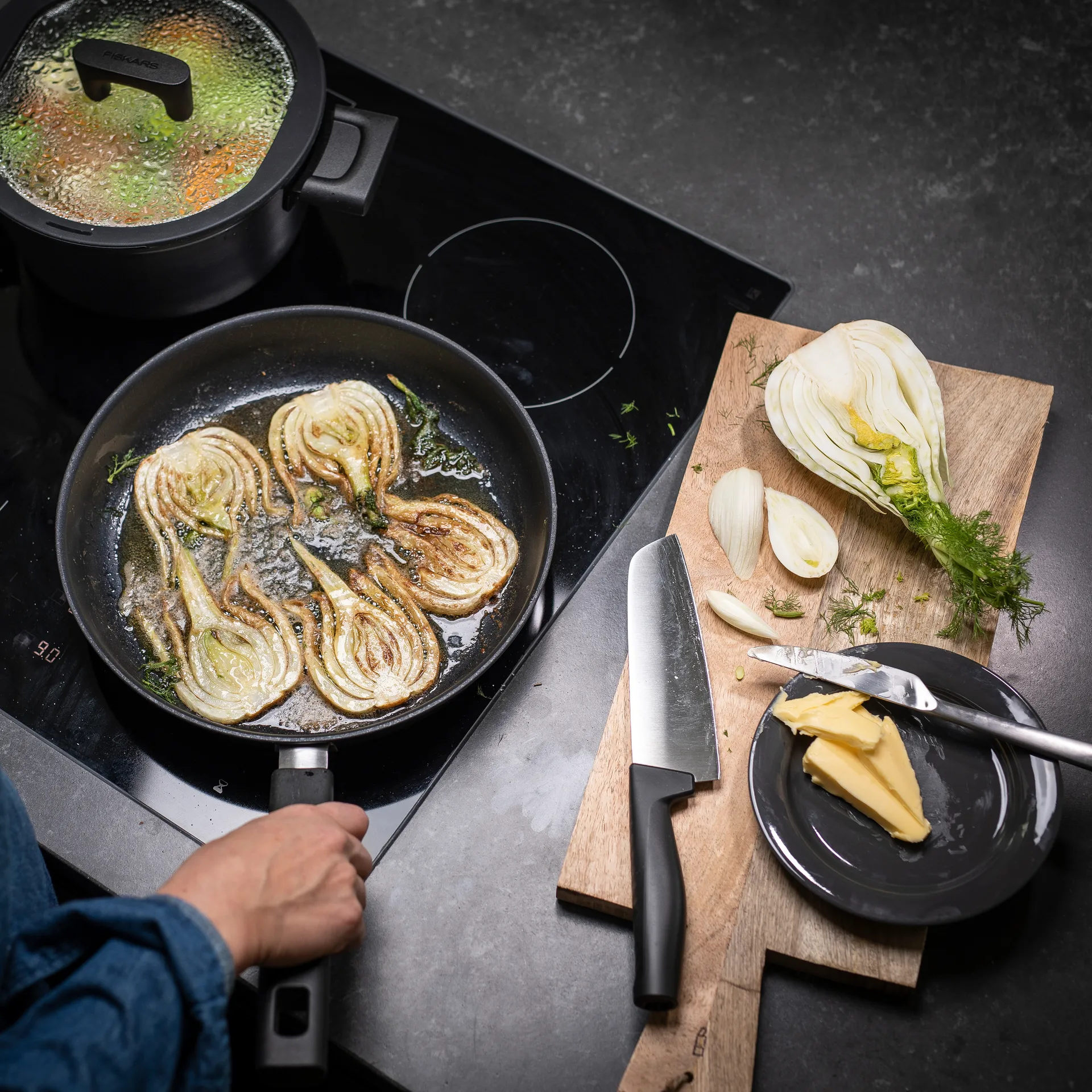 하드 엣지 산토쿠 나이프 16 cm, stainless steel Fiskars | 피스카스