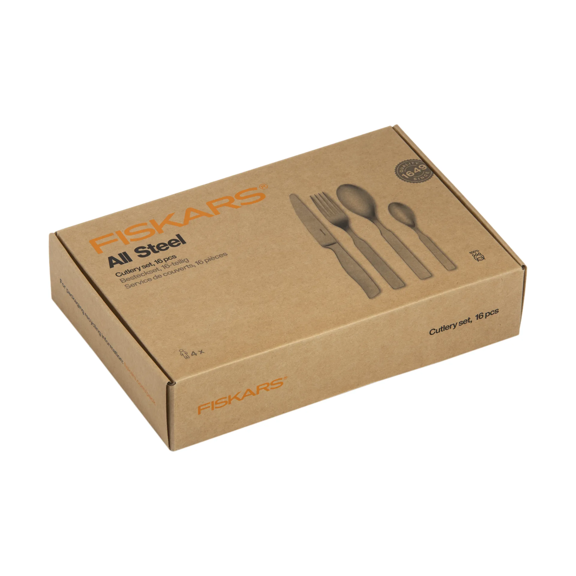 올 스틸 커트러리, 16 pieces Fiskars | 피스카스