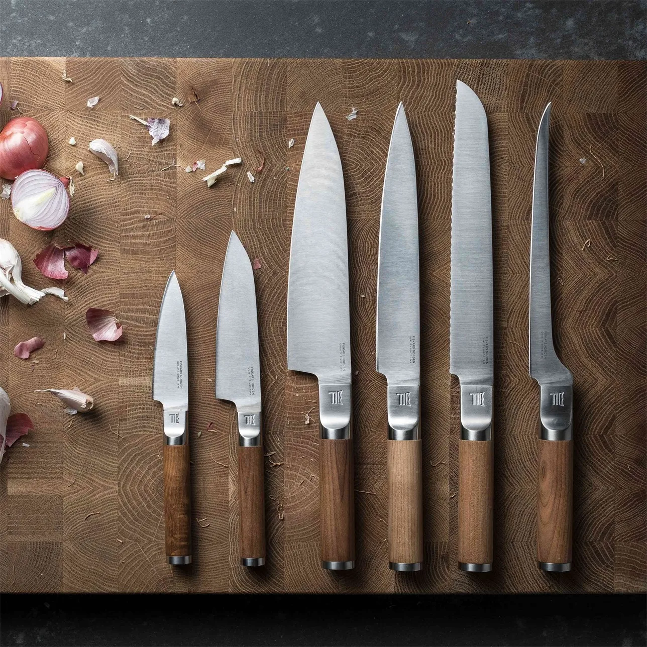 노르덴 나이프 세트 2 pcs, Stainless steel-birch Fiskars | 피스카스