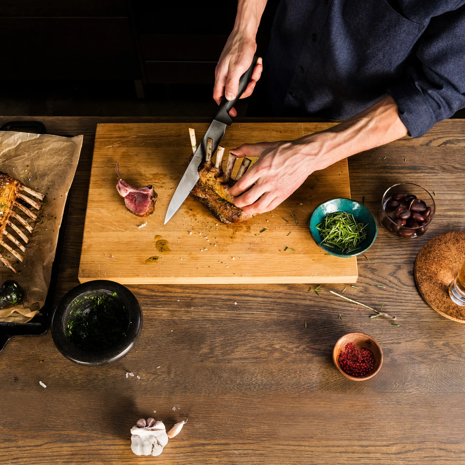 하드 엣지 카빙 나이프 22 cm, stainless steel Fiskars | 피스카스