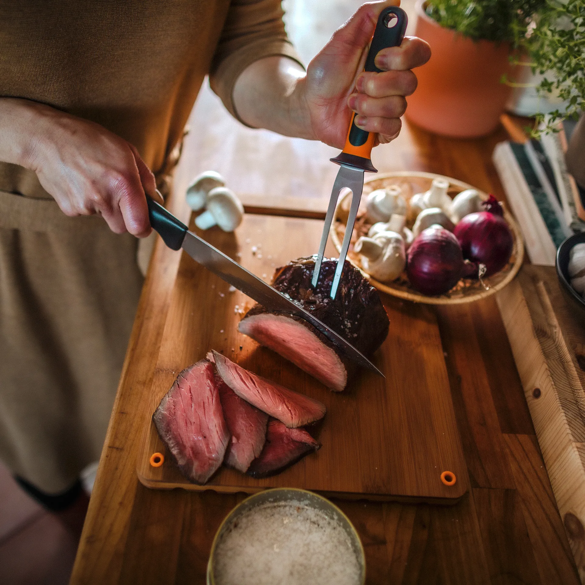 펑셔널 폼 스테이크 포크, 28 cm Fiskars | 피스카스