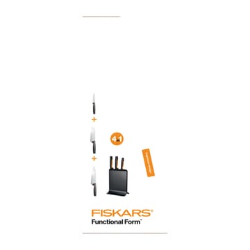 펑셔널 폼 플라스틱 나이프 블록 & 3 나이프 - 4 pieces - Fiskars | 피스카스