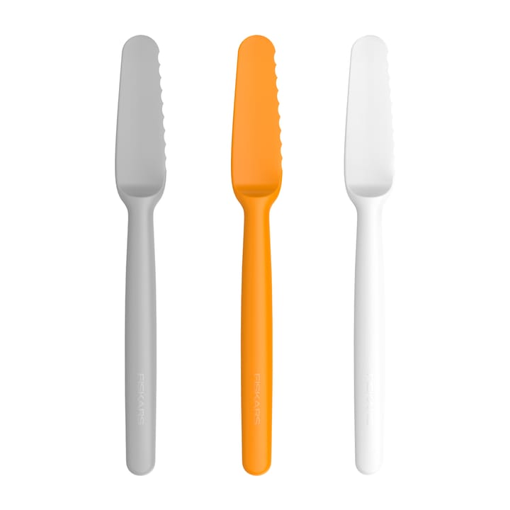 펑셔널 폼 버터 나이프 3개 세트 - grey-orange-white - Fiskars | 피스카스