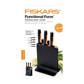 펑셔널 폼 플라스틱 나이프 블록 & 5 나이프 - 6 pieces - Fiskars | 피스카스
