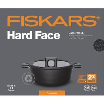 하드페이스 냄비 (덮개 포함) - 5 l - Fiskars | 피스카스