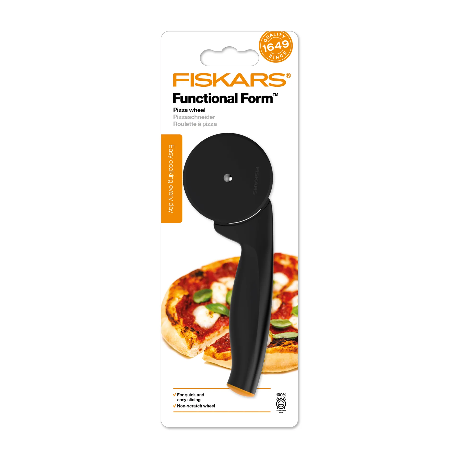 펑셔널 폼 피자 커터, Black Fiskars | 피스카스