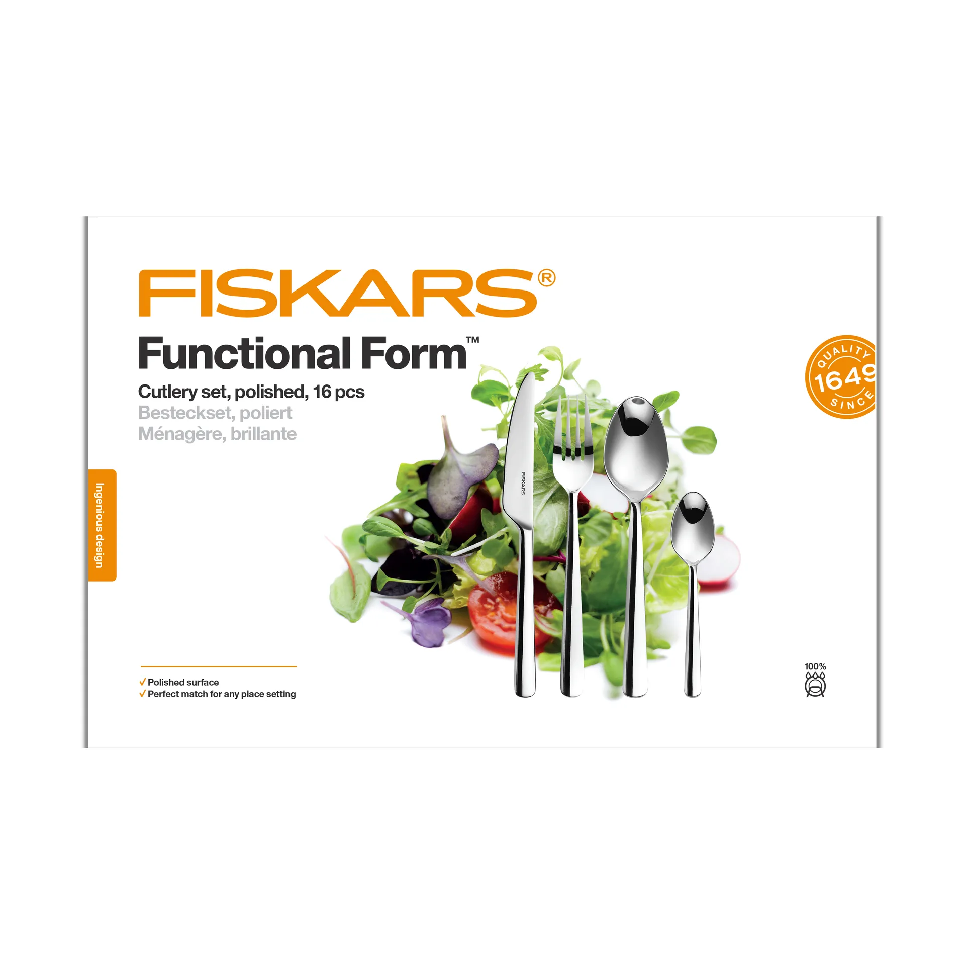 펑셔널 폼 cutlery smooth, 16 pieces Fiskars | 피스카스