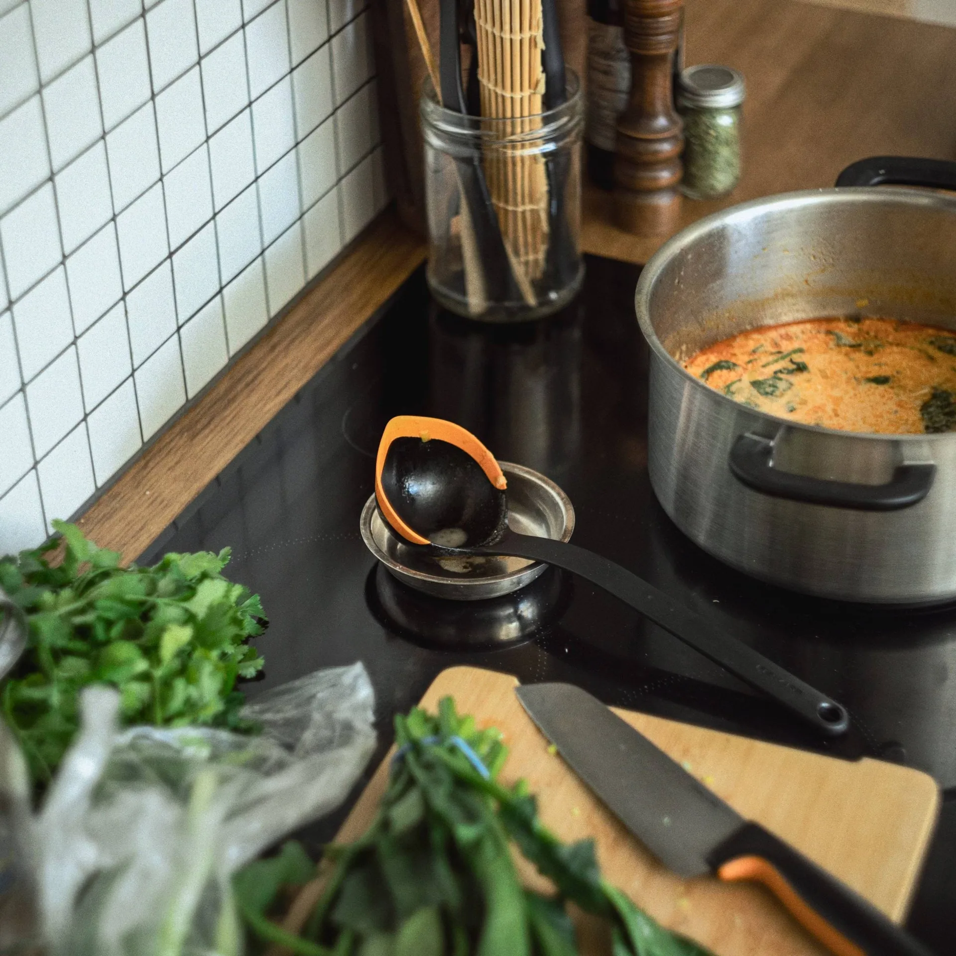 Functional Form 국자, Black-orange, 36.2 cm Fiskars | 피스카스