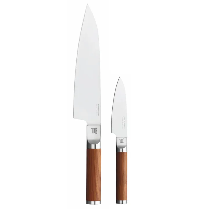 Norden 셰프 나이프 + 채소칼 나이프 세트 2개 구성 - Stainless steel-birch - Fiskars | 피스카스
