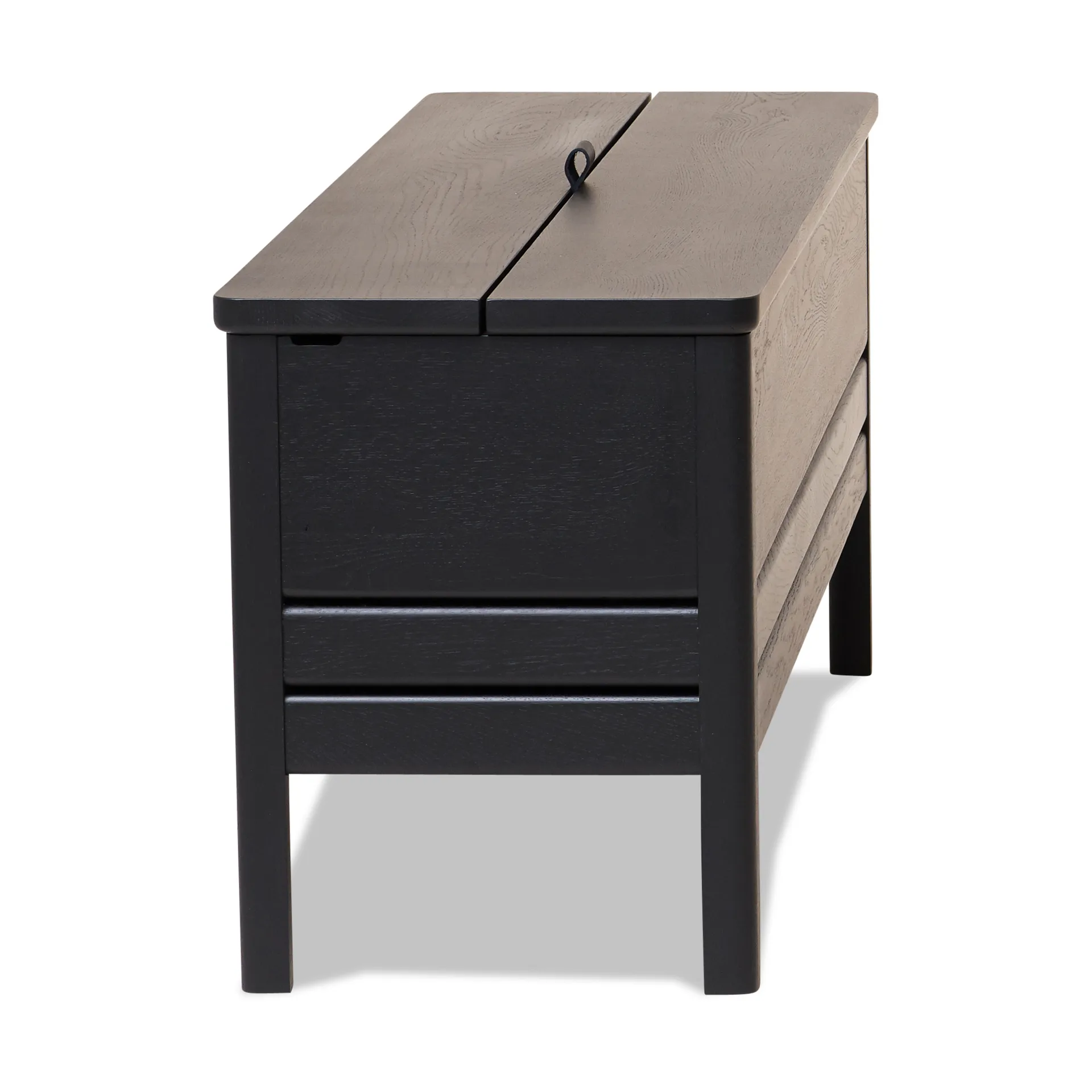 에이 라인 수납 벤치 111 cm, Black Form & Refine