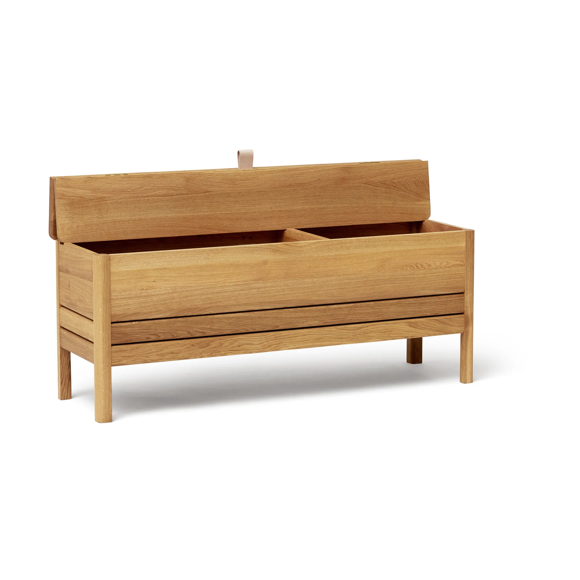 에이 라인 수납 벤치 111 cm, Oak Form & Refine