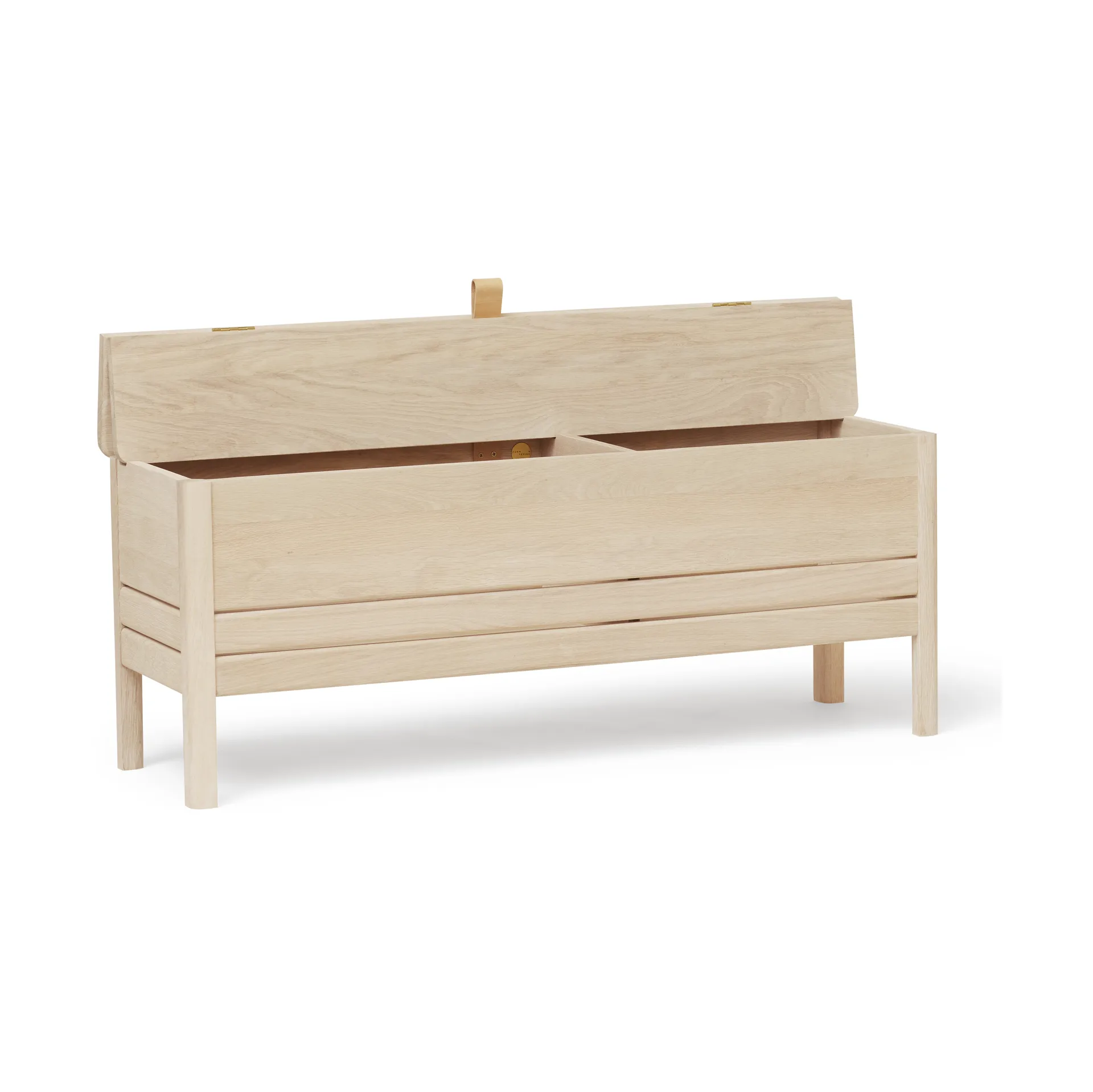 에이 라인 수납 벤치 111 cm, White oak Form & Refine