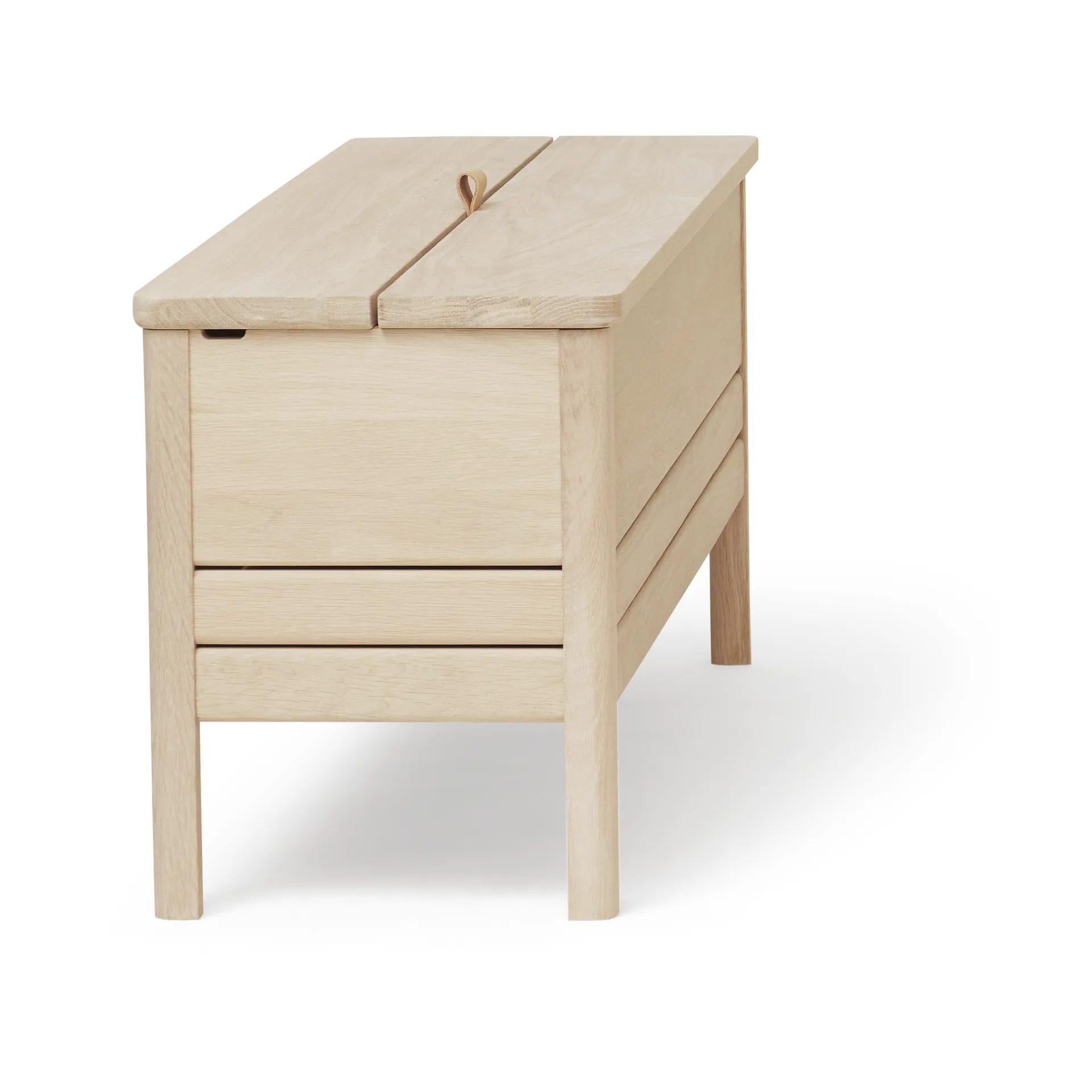 에이 라인 수납 벤치 111 cm, White oak Form & Refine