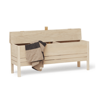 에이 라인 수납 벤치 111 cm - White oak - Form & Refine